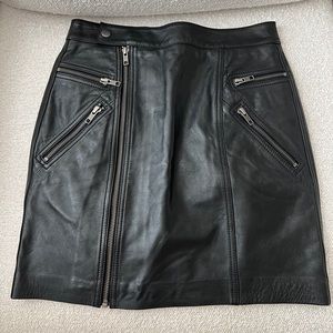 Leather skirt